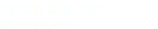 2 NIGHTS HOTEL STAY right in the heart of Dubai